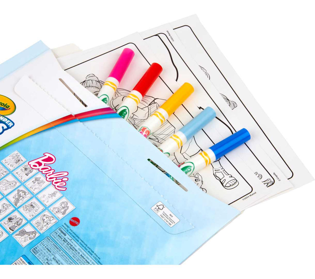 Color Wonder Mess Free Barbie Coloring Pages &amp; Markers