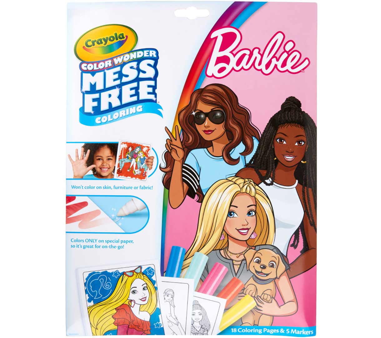 Color Wonder Mess Free Barbie Coloring Pages &amp; Markers