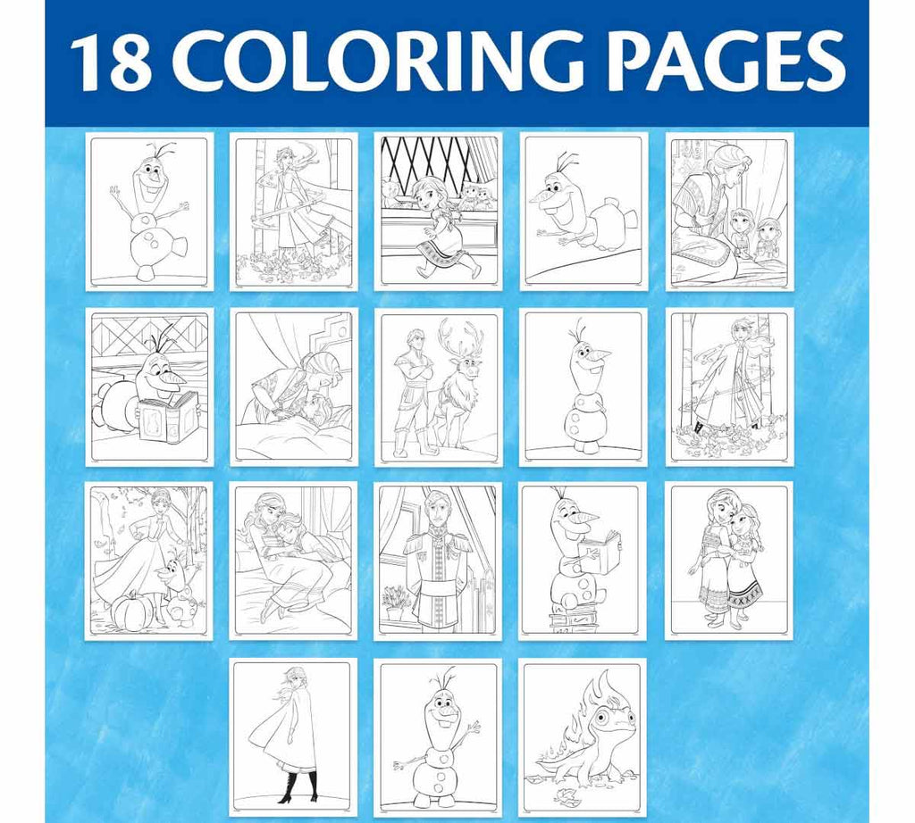 Color Wonder Mess Free Frozen 2 Coloring Pages &amp; Markers