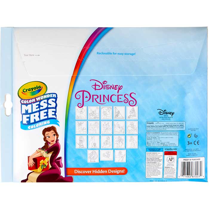 Color Wonder Mess Free Princess Coloring Pages &amp; Markers