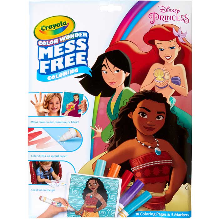 Color Wonder Mess Free Princess Coloring Pages &amp; Markers