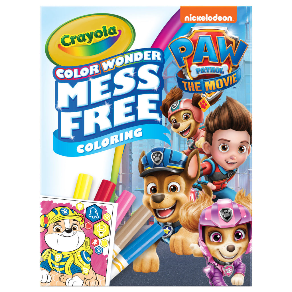 Color Wonder Mess Free Paw Patrol Movie Coloring Pages &amp; Markers