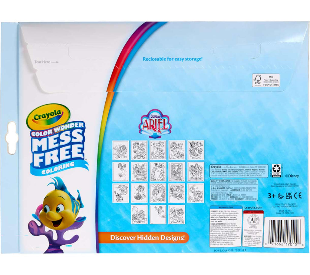 Color Wonder Mess Free Ariel the Little Mermaid Coloring Pages &amp; Markers