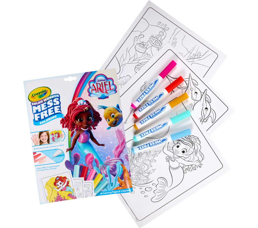 Color Wonder Mess Free Ariel the Little Mermaid Coloring Pages &amp; Markers