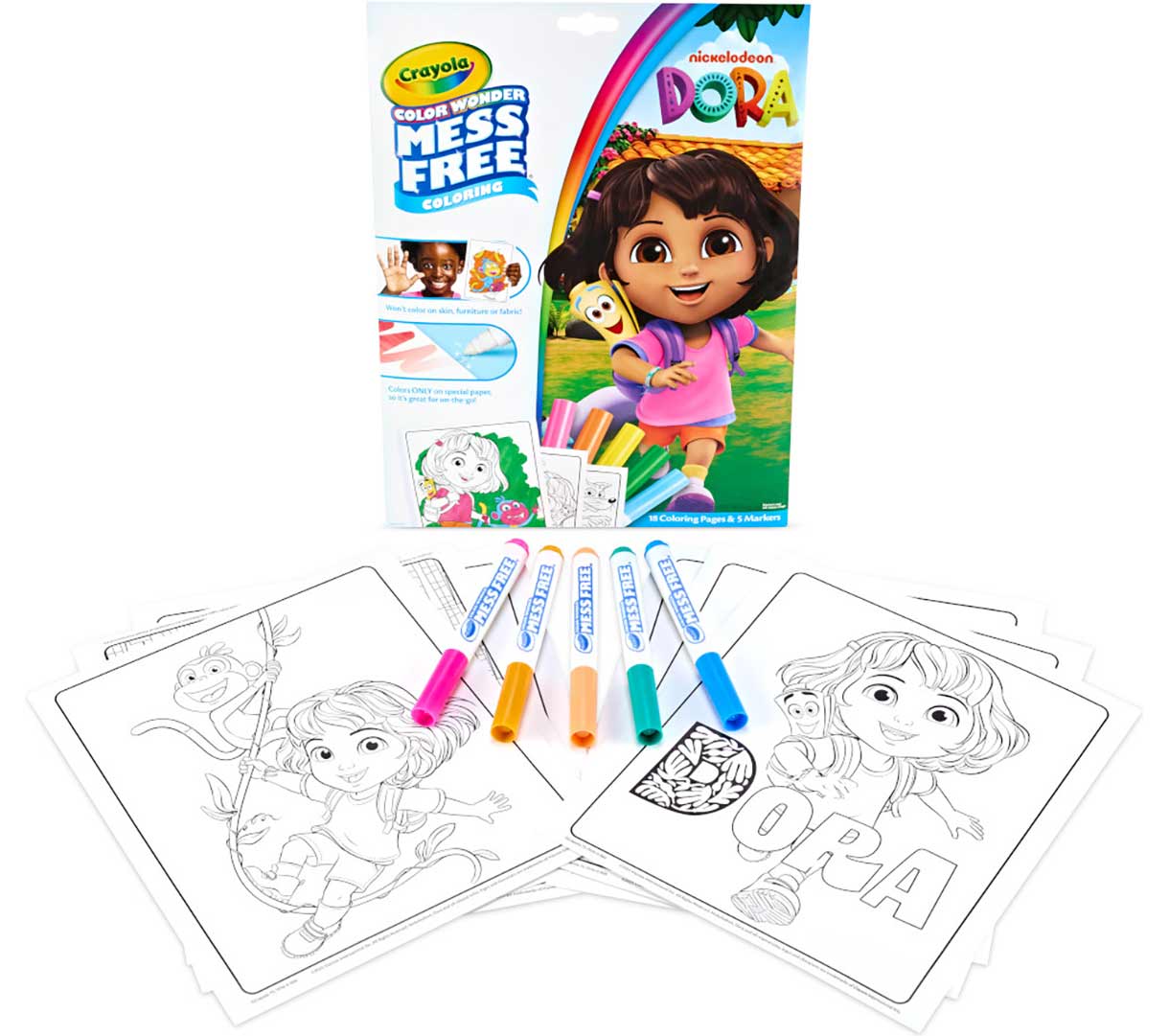 Color Wonder Mess Free Dora the Explorer Coloring Pages &amp; Markers