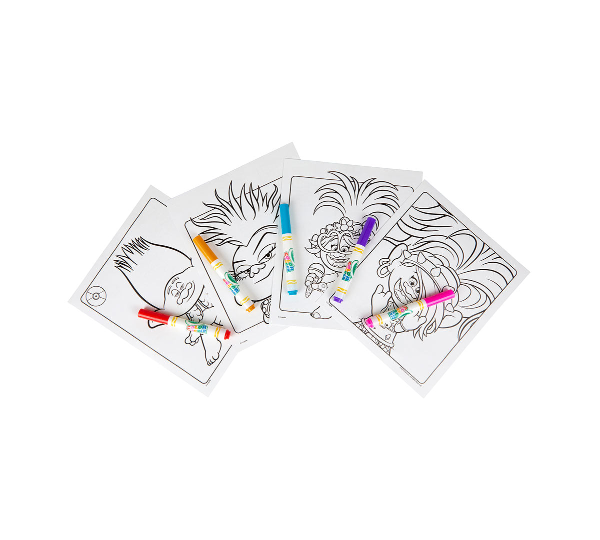 Color Wonder Mess Free Trolls World Tour Coloring Pages &amp; Markers