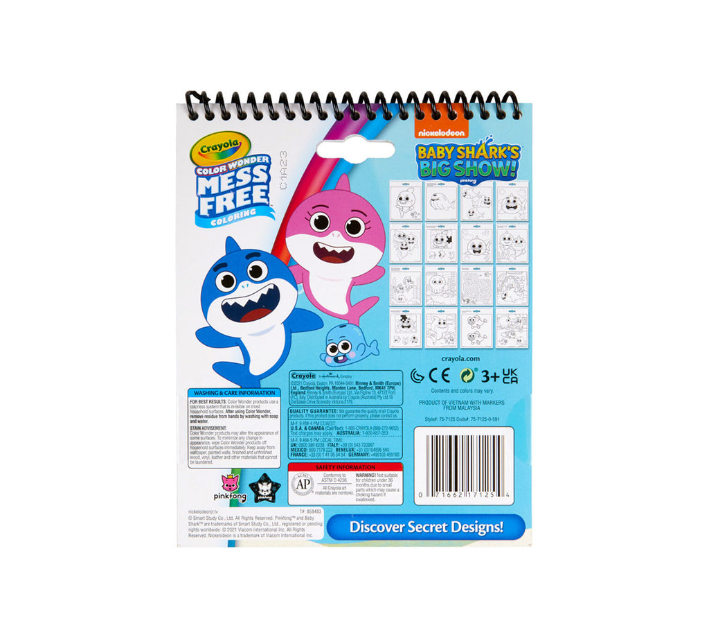 Color Wonder Mess Free Baby Shark's Big Show Activity Pad