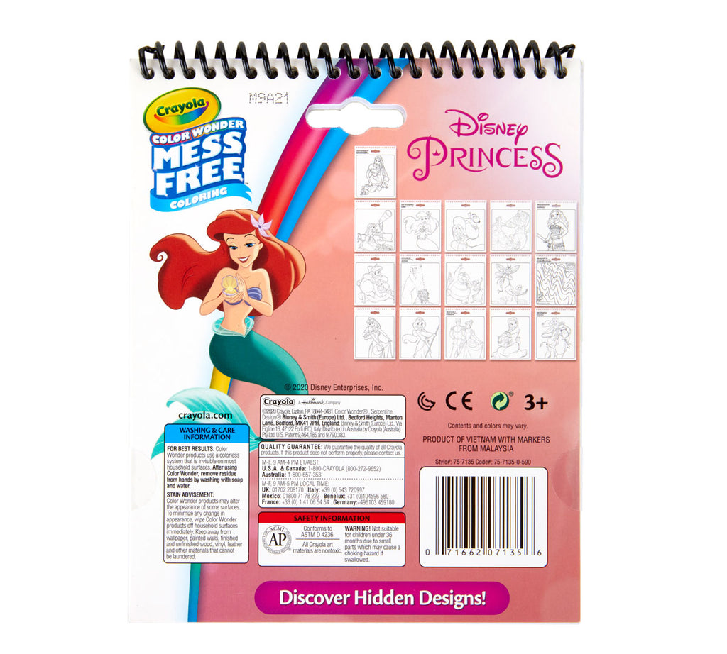 Color Wonder Mess Free Princess Coloring &amp; Activity Pad