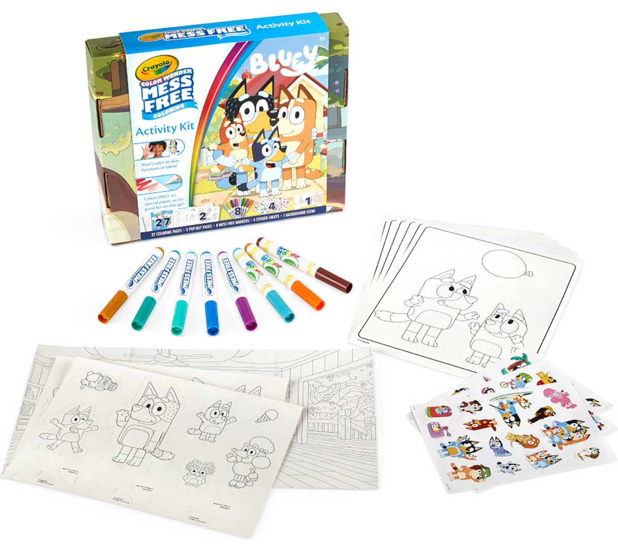 Color Wonder Mess Free Activity Kit Bluey