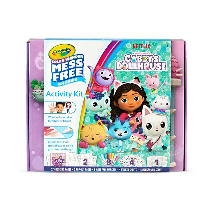 Color Wonder Mess Free Activity Kit Gabby's Dollhouse