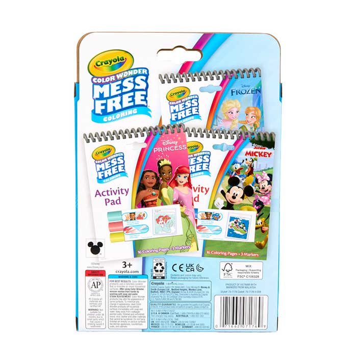 Color Wonder Mess Free Disney Activity Pads 3 Count
