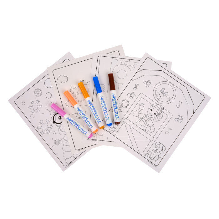 Color Wonder Mess Free Ms Rachel Coloring Pages &amp; Markers