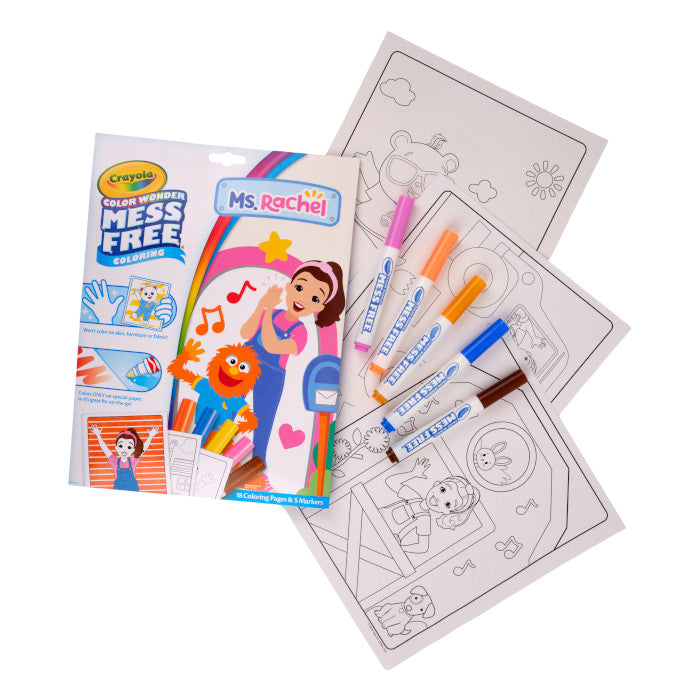 Color Wonder Mess Free Ms Rachel Coloring Pages &amp; Markers
