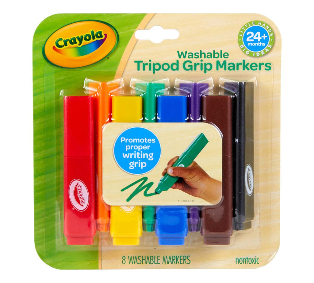 Washable Triangular Markers 8 Count