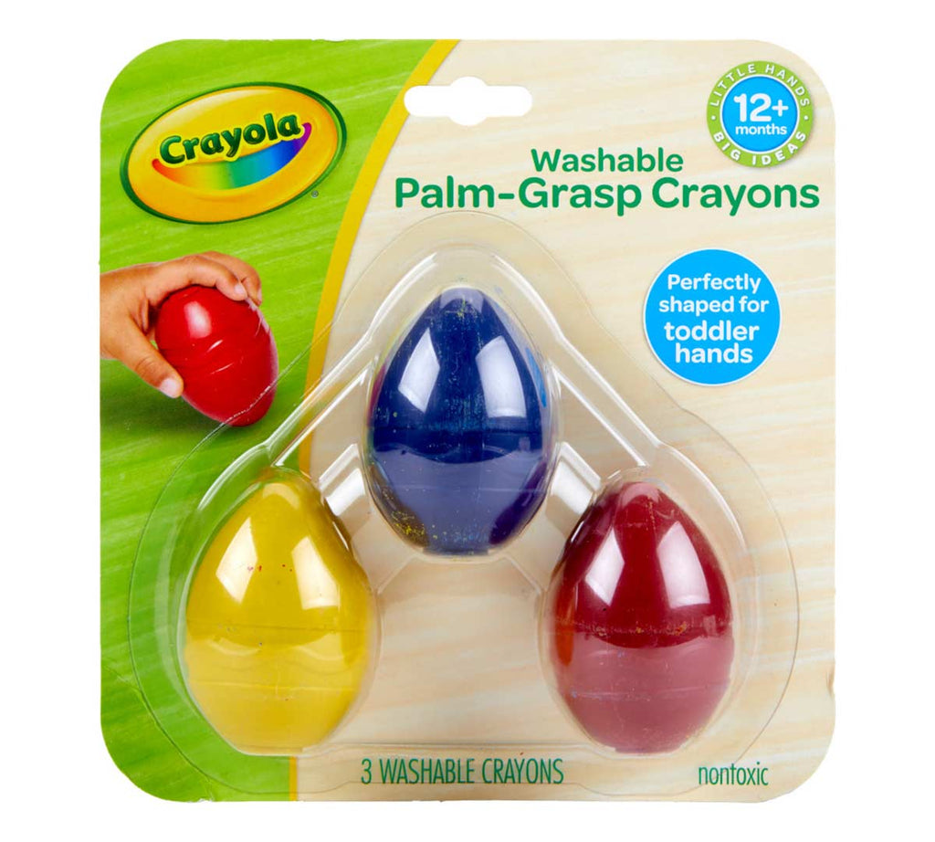 Palm Grasp Egg Crayons 3 Count