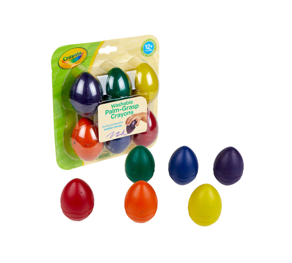 Palm Grasp Toddler Crayons 6 Count