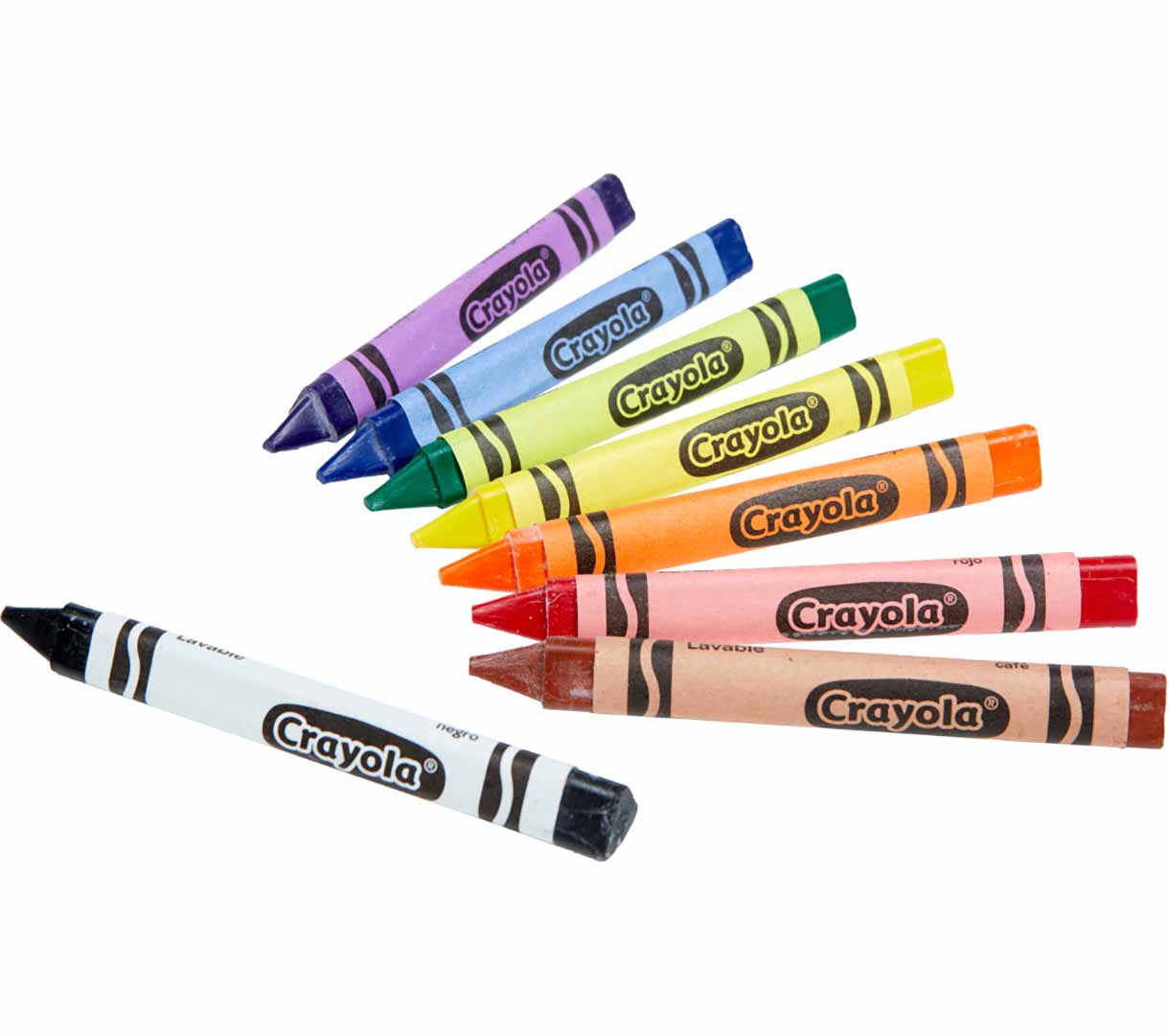 Washable Triangular Grip Crayons 8 Count