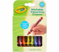 Washable Triangular Grip Crayons 8 Count