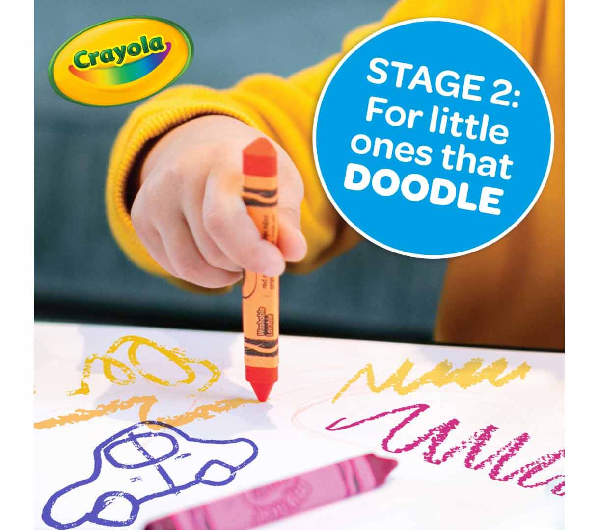 Washable Triangular Grip Crayons 8 Count