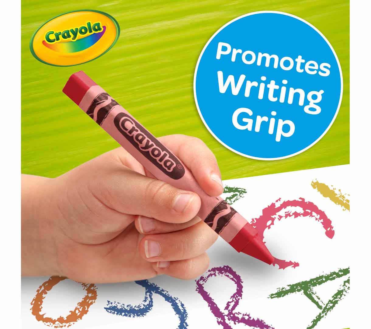 Washable Triangular Grip Crayons 8 Count