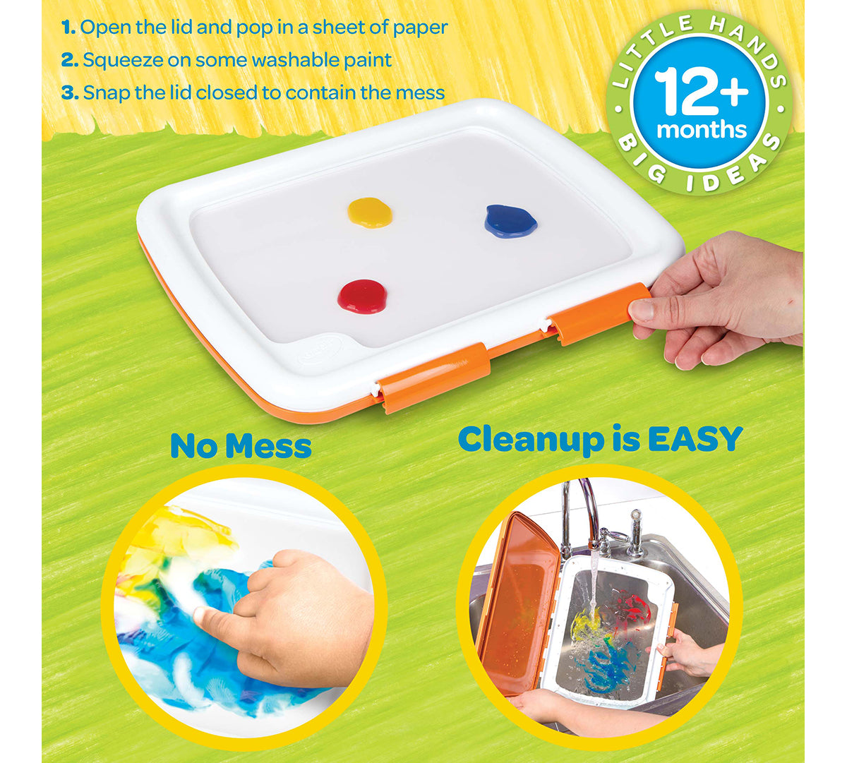 Easy Clean Fingerpaint Station