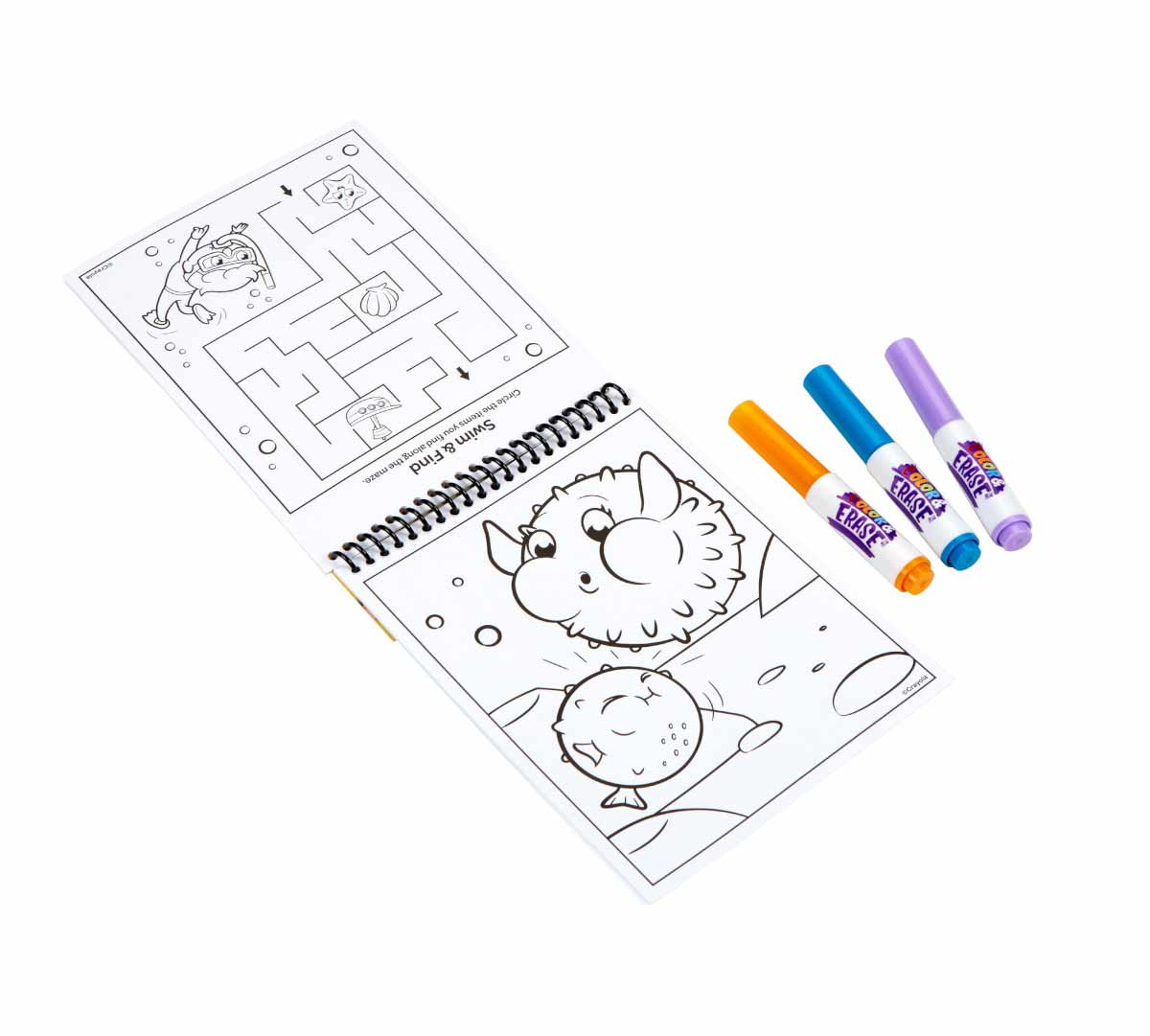 Under the Sea Color and Erase Reusable Activity Pad with Markers