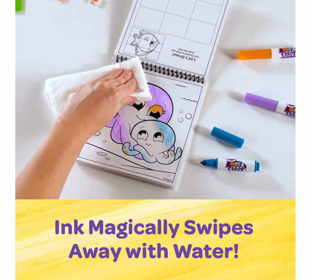 Under the Sea Color and Erase Reusable Activity Pad with Markers