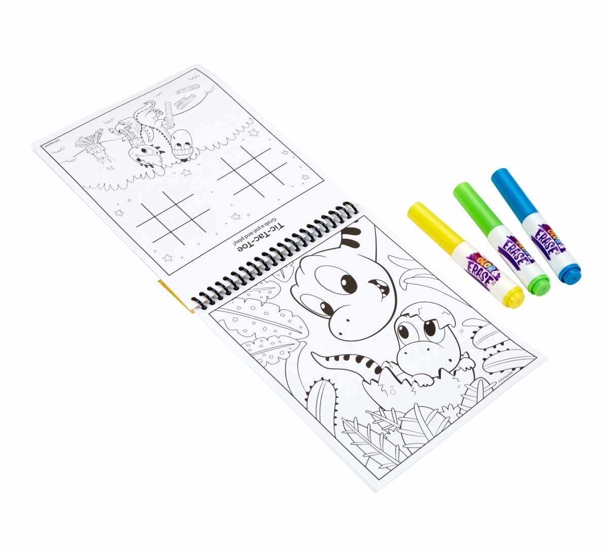 Dinosaur Color and Erase Reusable Activity Pad with Markers