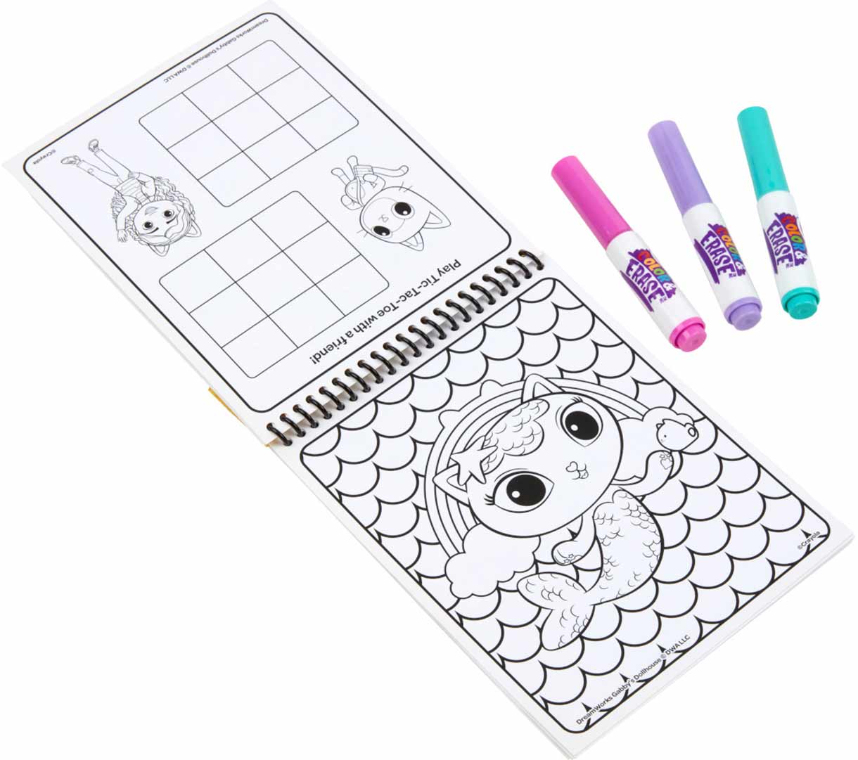 Gabby's Dollhouse Color &amp; Erase Activity Pad with Markers