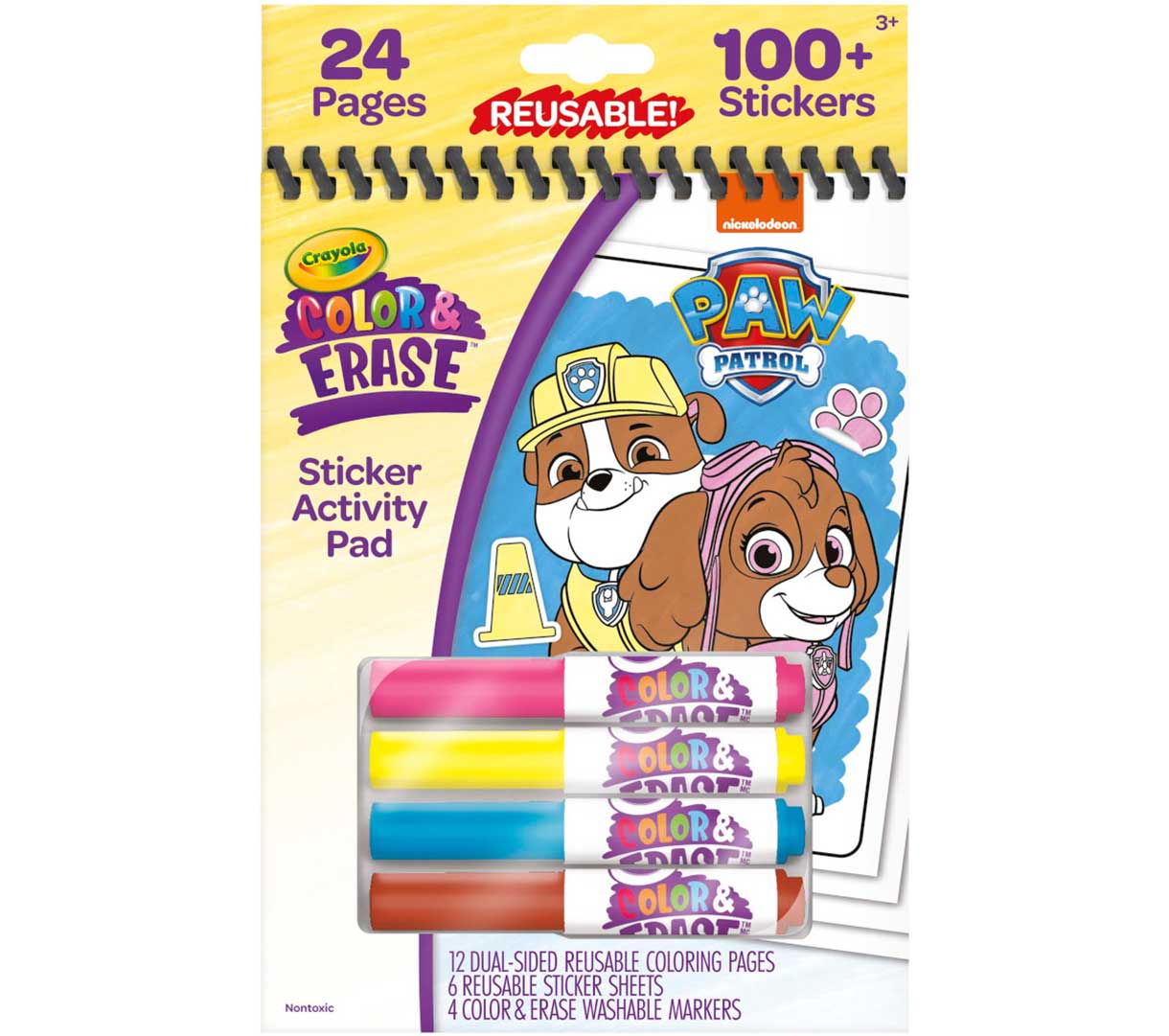 Paw Patrol Color and Erase Reusable Activity Pad with Markers