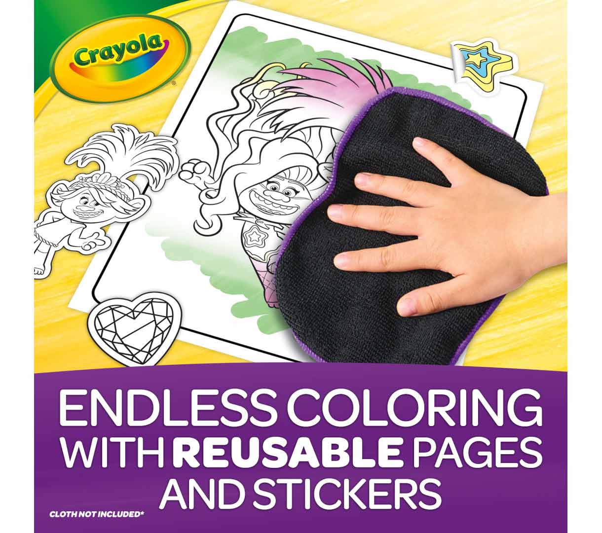 Trolls Color &amp; Erase Activity Pad with Markers