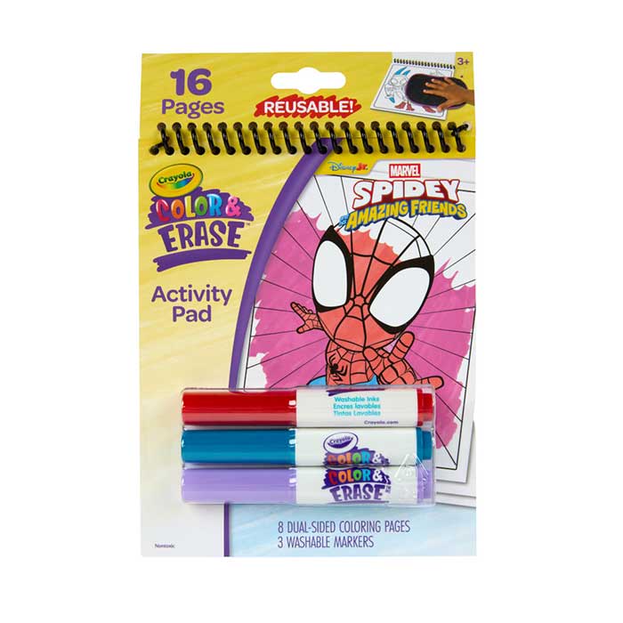 Spidey Color and Erase Reusable Activity Pad with Markers