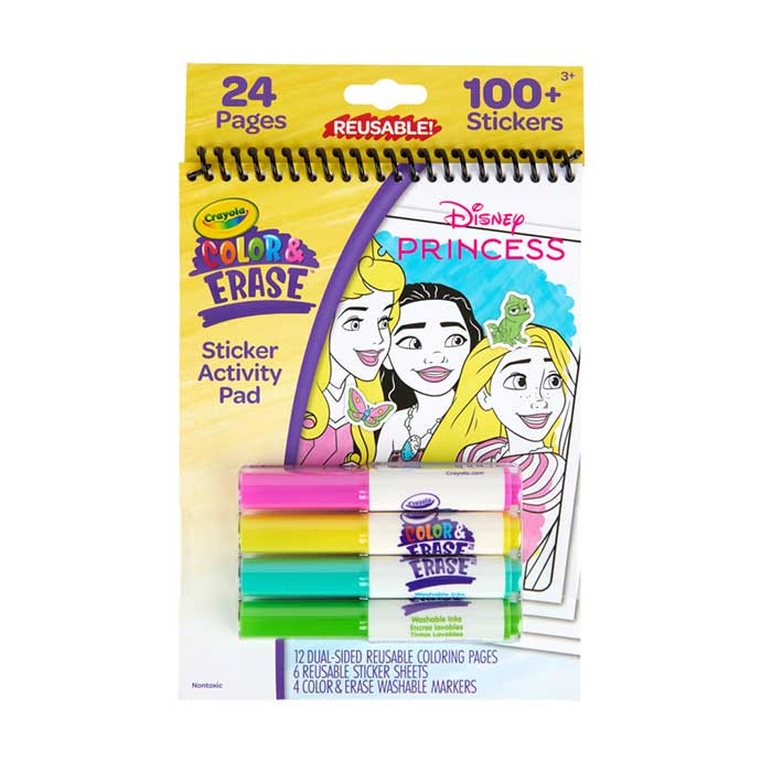 Disney Princess Color &amp; Erase Reusable Sticker Activity Pad