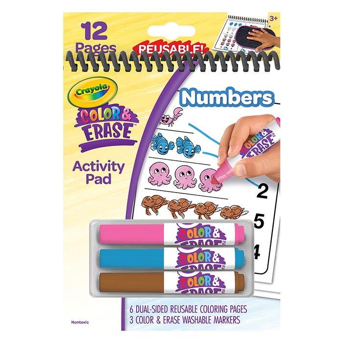 Color &amp; Erase Reusable Activity Pad Numbers