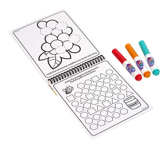 Color &amp; Erase Reusable Activity Pad Shapes