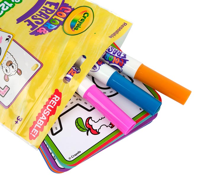 Color &amp; Erase Reusable Activity Set – Alphabet &amp; Number Learning Cards