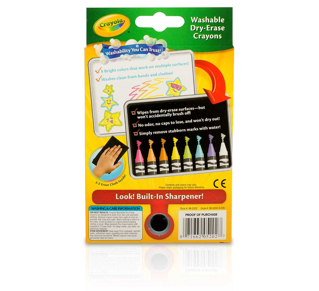 Dry-Erase Bright Crayons