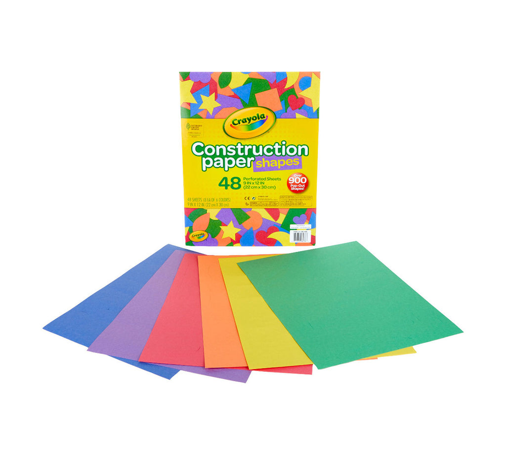 Construction Paper Shapes 48 ct