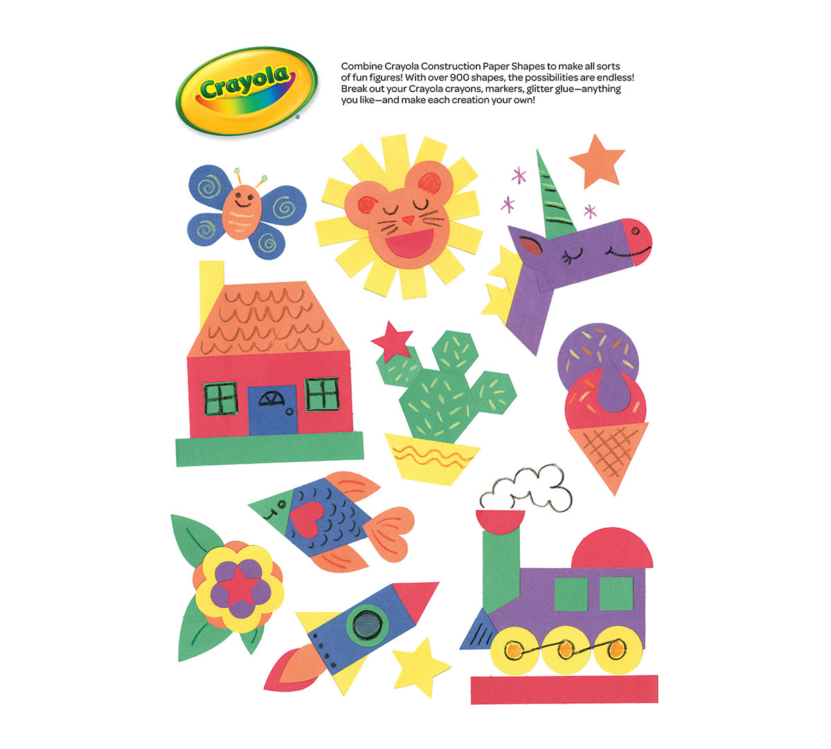 Construction Paper Shapes 48 ct