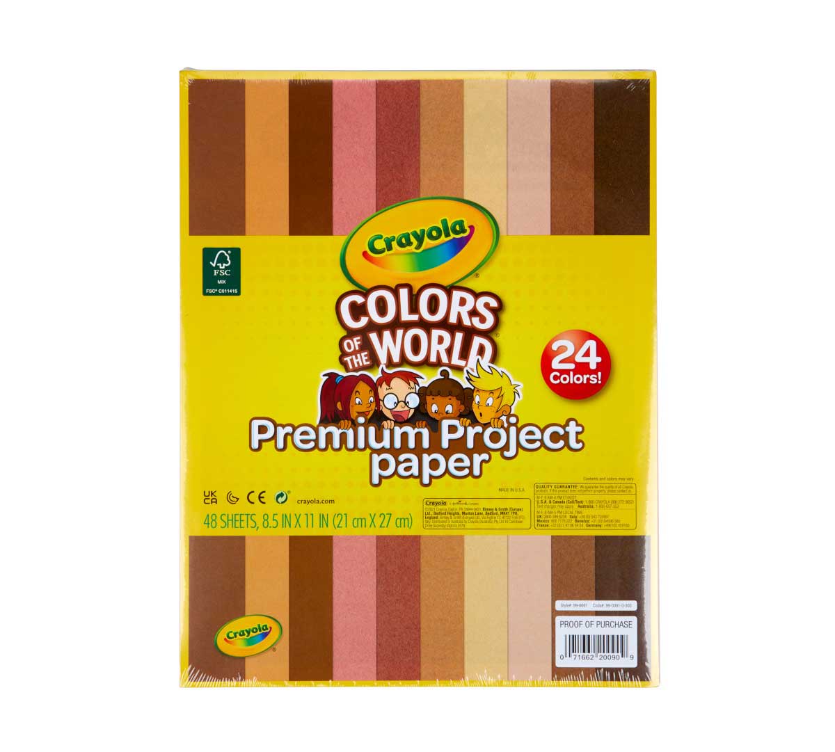 Colors of the World Construction Paper 48 Sheets
