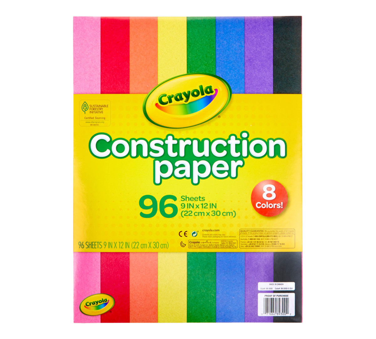 Construction Paper 96 Count