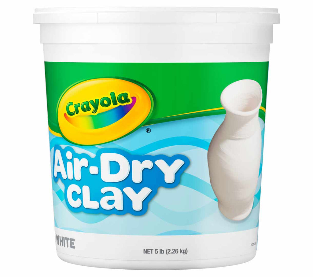 5 lb Air Dry Clay Resealable Bucket White