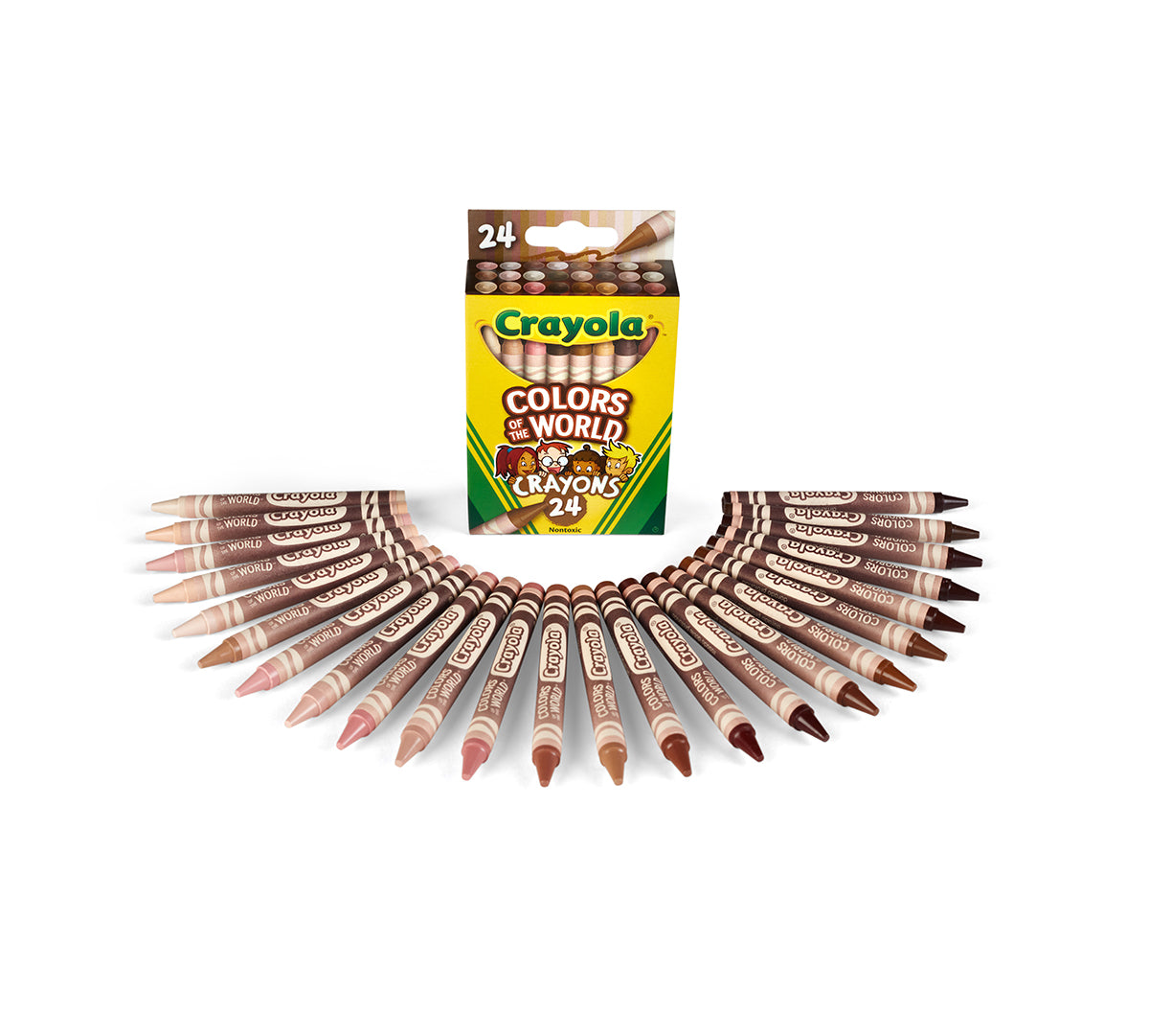 Colors of the World Skin Tone Crayons 24 Count