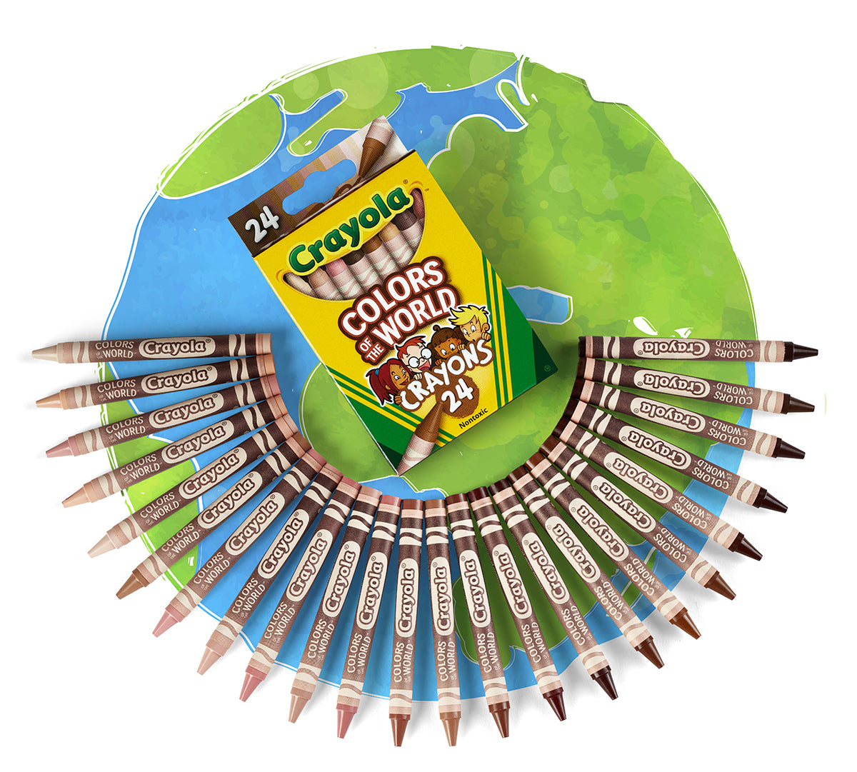 Colors of the World Skin Tone Crayons 24 Count