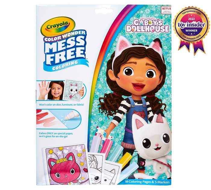 Color Wonder Mess Free Gabby's Dollhouse Coloring Set