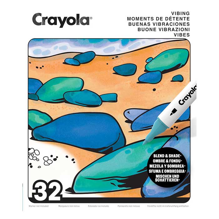 Vibing Adult Coloring Book 32 pages