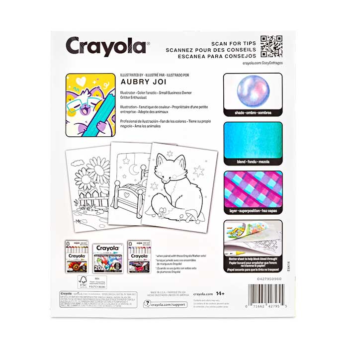 Cozy Cottages Adult Coloring Book 32 Pages