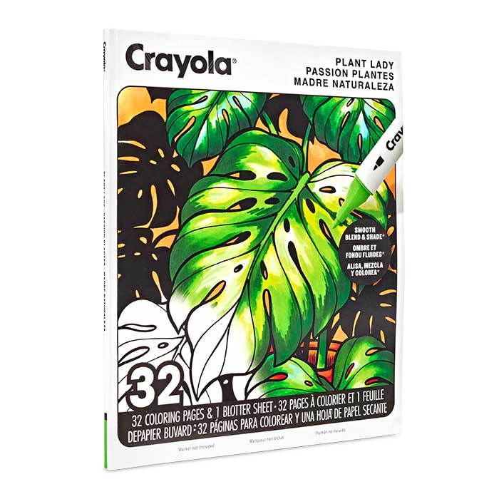 Plant Lady Adult Coloring Book 32 Pages