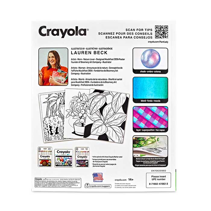 Plant Lady Adult Coloring Book 32 Pages