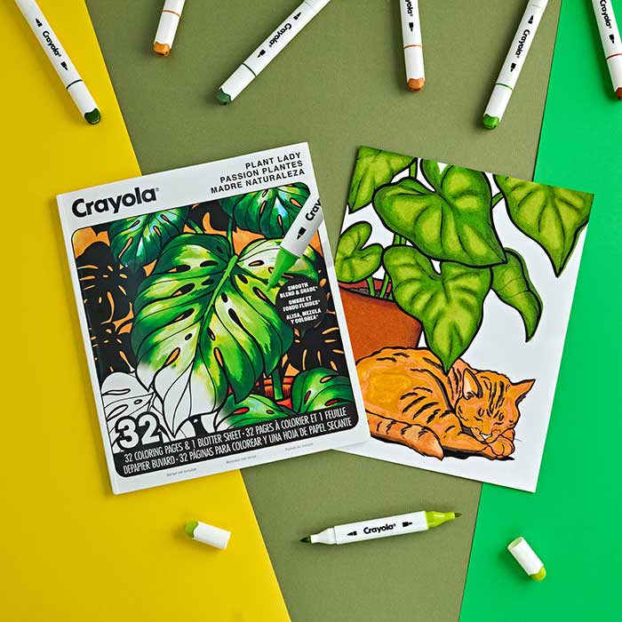 Plant Lady Adult Coloring Book 32 Pages
